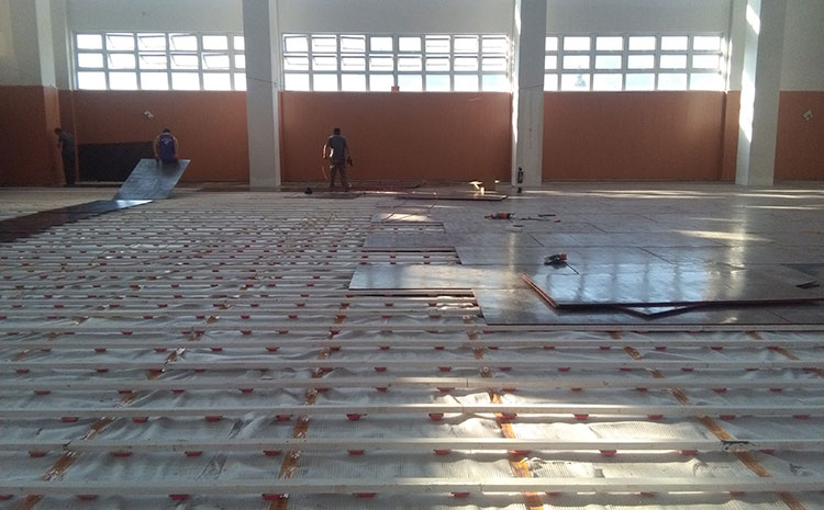 重慶柞木體育木地板價(jià)格及圖片