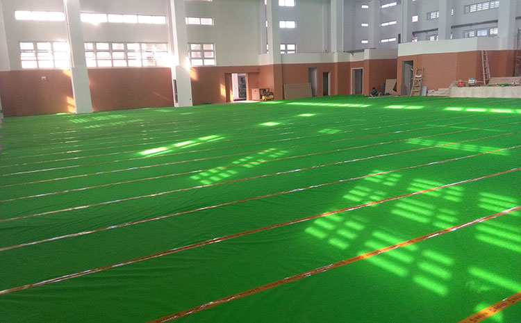 學(xué)校籃球運(yùn)動(dòng)地板雙層龍骨結(jié)構(gòu)