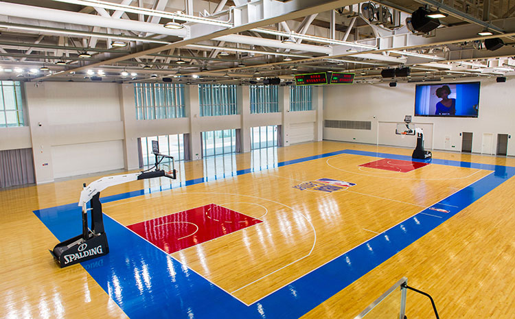 松木木地板籃球場單層龍骨結構